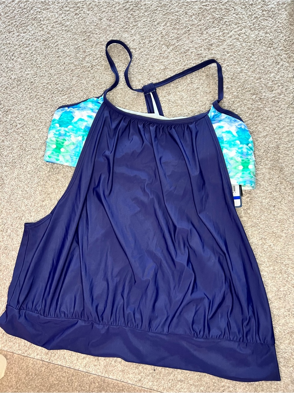 Speedo Navy Swim Tank Top NWT
